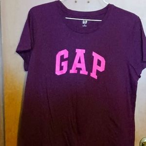 GAP Purple T-Shirt with Pink Logo